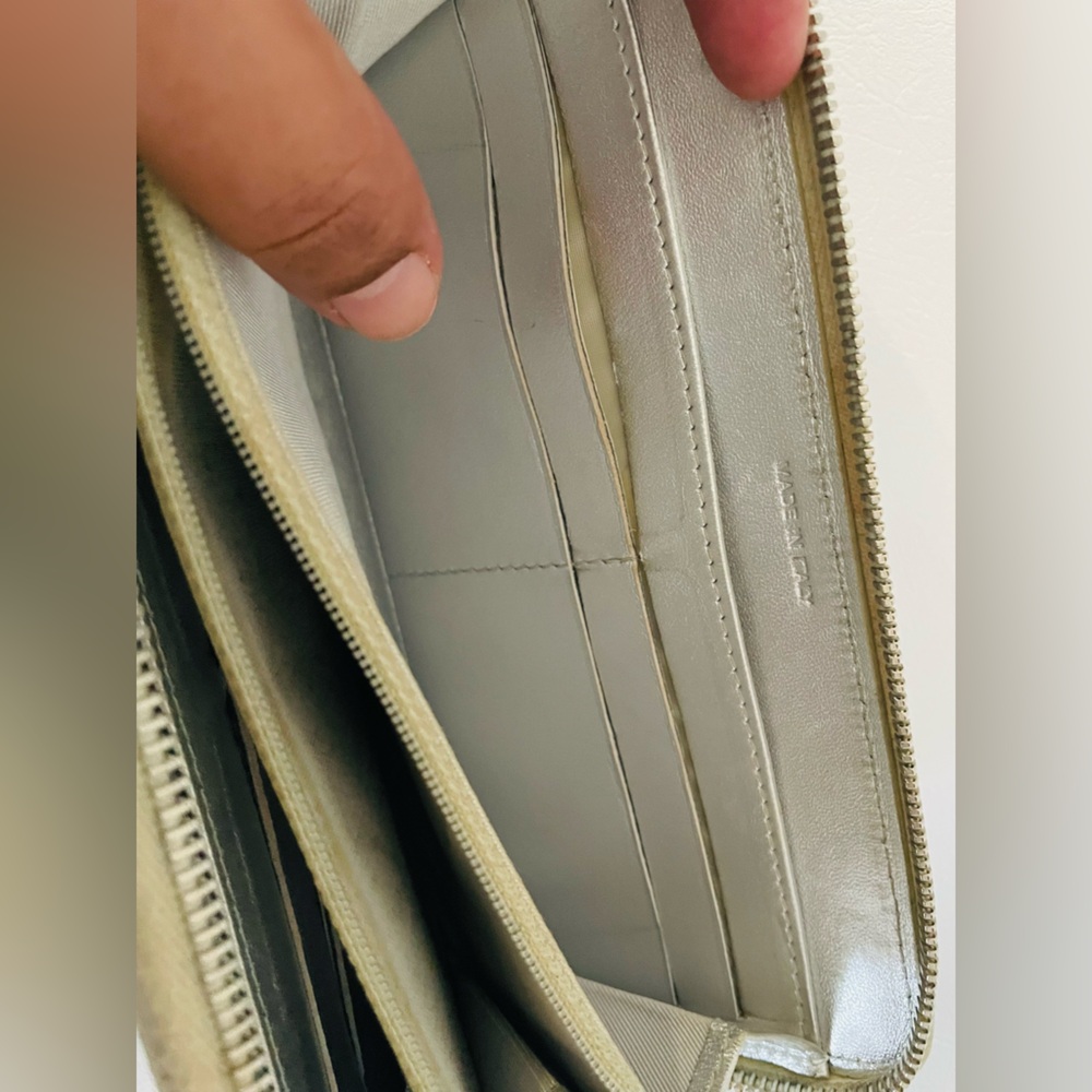 Chanel Quilted Silver Wallet - Picture 7 of 13